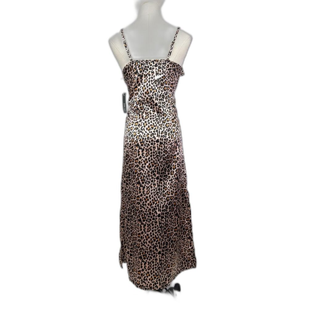 Joan Vass | NWT | Animal Print Leopard Slip Maxi Dress | Sz L - Picture 2 of 7
